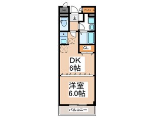 フォンテ－ヌ南館の物件間取画像